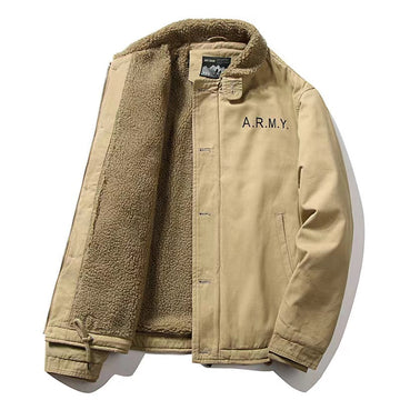 Men's Autumn & Winter Outdoor Casual Checked Hooded Jacket